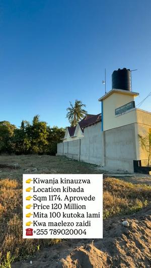 Kiwanja kinauzwa Kibada, Dar Es Salaam sqm 1174 Kiwanja kinauzwa Kibada, Dar Es Salaam sqm 1174