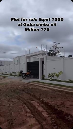 Kiwanja kinauzwa Goba Simba Oil, Dar Es Salaam (1300 sqm) Kiwanja kinauzwa Goba Simba Oil, Dar Es Salaam (1300 sqm)