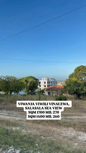 Kiwanja kinauzwa Salasala Sea View, Dar Es Salaam (1400 sqm) Kiwanja kinauzwa Salasala Sea View, Dar Es Salaam (1400 sqm)