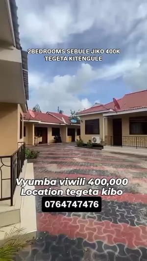 Nyumba ya vyumba viwili inapangishwa Tegeta Kitengule, Dar Es Salaam