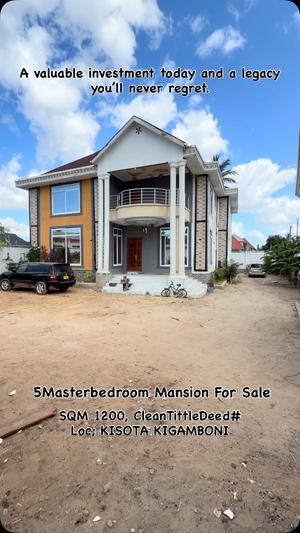 Nyumba ya vyumba vitano inauzwa Kigamboni, Dar Es Salaam (1200 sqm) Nyumba ya vyumba vitano inauzwa Kigamboni, Dar Es Salaam (1200 sqm)