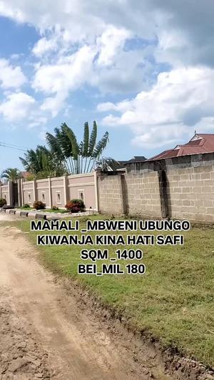 Plot for sale in Mbweni Ubungo, Dar Es Salaam sqm 1400