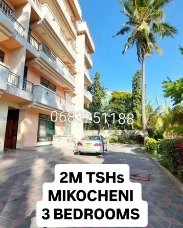 Nyumba/Apartment ya vyumba vitatu inapangishwa Mikocheni, Dar Es Salaam