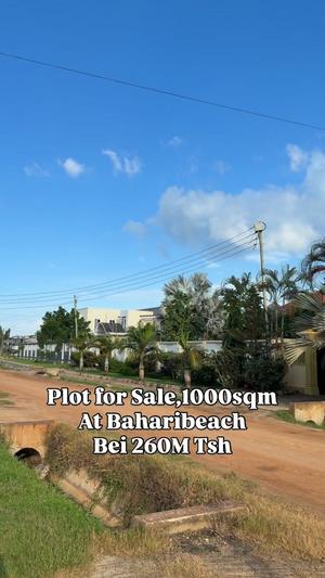 Kiwanja kinauzwa Bahari Beach, Dar Es Salaam sqm 1000