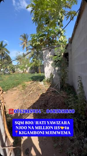 Kiwanja kinauzwa Kigamboni Mjimwema, Dar Es Salaam (800 sqm) Kiwanja kinauzwa Kigamboni Mjimwema, Dar Es Salaam (800 sqm)