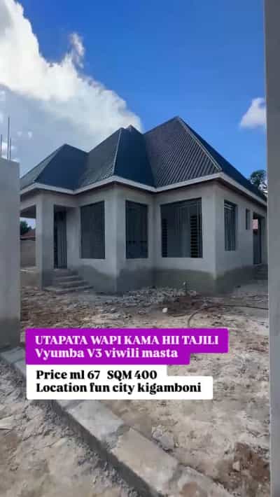 Nyumba ya vyumba vitatu inauzwa Kigamboni, Dar Es Salaam (400 sqm) Nyumba ya vyumba vitatu inauzwa Kigamboni, Dar Es Salaam (400 sqm)