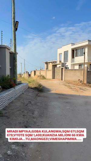 Kiwanja kinauzwa Goba Kulangwa, Dar Es Salaam (1400 sqm) Kiwanja kinauzwa Goba Kulangwa, Dar Es Salaam (1400 sqm)
