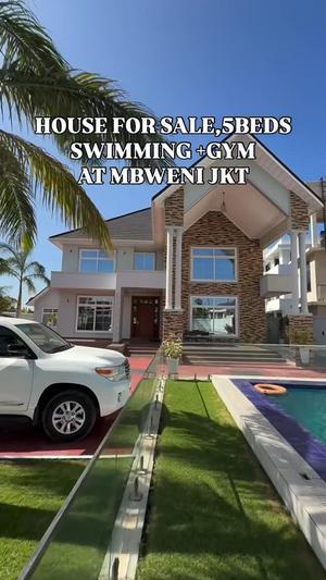 Nyumba ya vyumba vitano inauzwa Mbweni Jkt, Dar Es Salaam (1300 sqm)