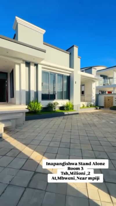 Nyumba ya vyumba vitatu inapangishwa Mbweni, Dar Es Salaam