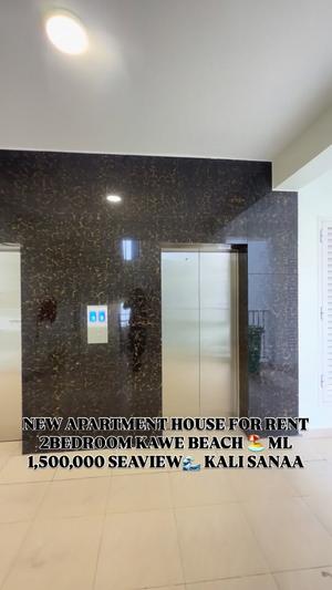 Apartment ya vyumba viwili inapangishwa Kawe Beach, Dar Es Salaam