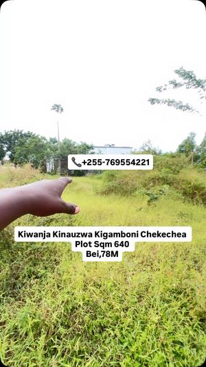Kiwanja kinauzwa Kibada, Dar Es Salaam sqm 640