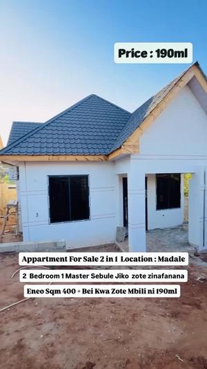 2 Bedrooms Apartment for Sale in Madale, Dar Es Salaam (400 sqm) 2 Bedrooms Apartment for Sale in Madale, Dar Es Salaam (400 sqm)