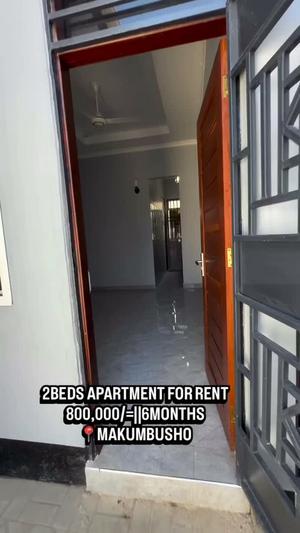 Apartment ya vyumba viwili inapangishwa Makumbusho, Dar Es Salaam