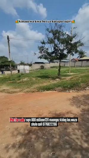 Residential Plot for Sale in Wazo Shule, Dar Es Salaam (800 sqm)