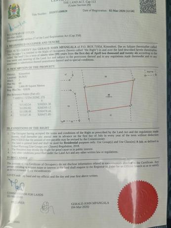Residential Plot for Sale in Bunju B, Dar Es Salaam (16606 sqm) Residential Plot for Sale in Bunju B, Dar Es Salaam (16606 sqm)