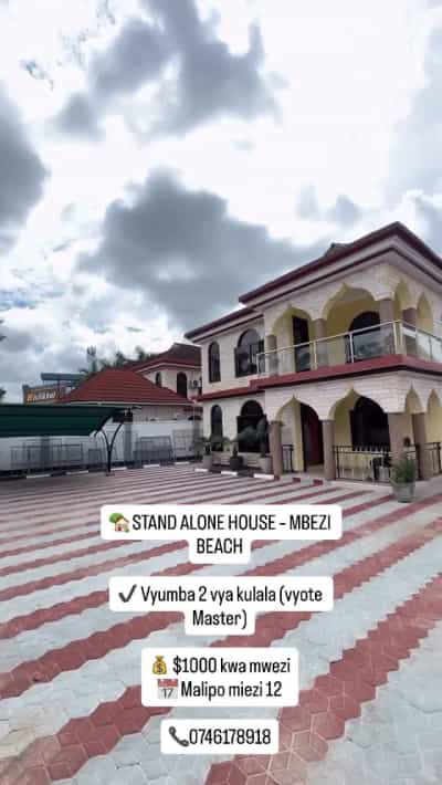 Nyumba ya vyumba viwili inapangishwa Mbezi Beach, Dar Es Salaam