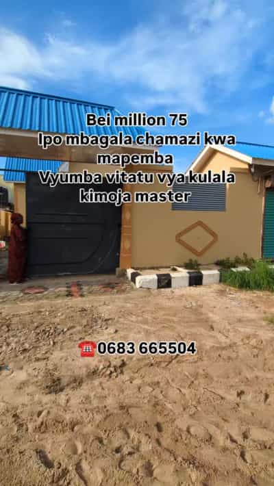 Nyumba ya vyumba vitatu inauzwa Mbagala Chamazi, Mapemba, Dar Es Salaam Nyumba ya vyumba vitatu inauzwa Mbagala Chamazi, Mapemba, Dar Es Salaam