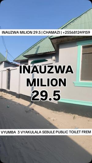 Nyumba ya vyumba vitatu inauzwa Chamazi, Dar Es Salaam Nyumba ya vyumba vitatu inauzwa Chamazi, Dar Es Salaam
