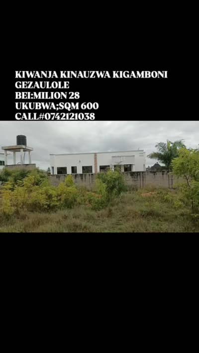 Kiwanja kinauzwa Kigamboni, Dar Es Salaam