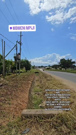 Plot for sale in Mbweni Mpiji, Dar Es Salaam sqm 601 Plot for sale in Mbweni Mpiji, Dar Es Salaam sqm 601