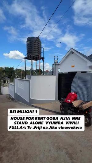 Nyumba ya vyumba viwili inapangishwa Goba Njia Nne, Dar Es Salaam