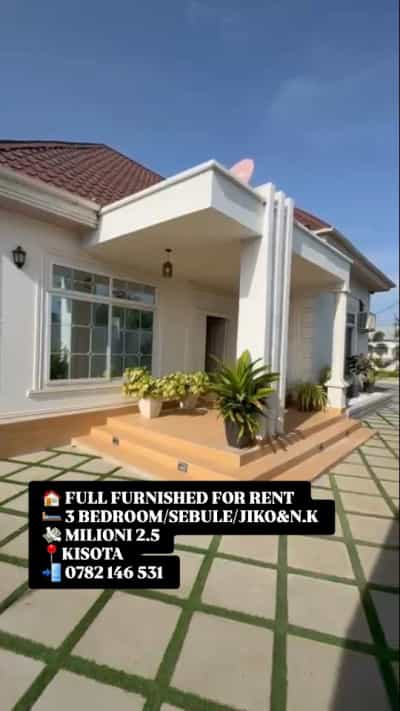 Nyumba (Furnished) ya vyumba vitatu inapangishwa Kigamboni – Kisota, Dar Es Salaam