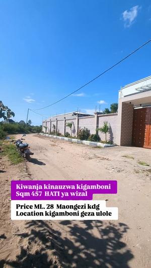 Plot for sale in Kigamboni Geza Ulole, Dar Es Salaam sqm 457