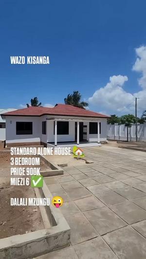 Nyumba ya vyumba vitatu inapangishwa Wazo Kisanga, Dar Es Salaam Nyumba ya vyumba vitatu inapangishwa Wazo Kisanga, Dar Es Salaam