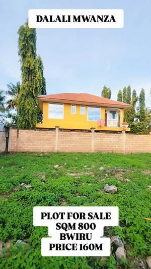 Kiwanja kinauzwa Bwiru, Mwanza sqm 800