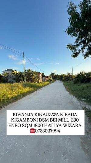 Kiwanja kinauzwa Kibada, Dar Es Salaam sqm 1800