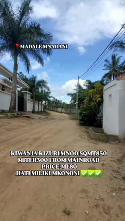 Viwanja vinauzwa Madale Mnadani, Dar Es Salaam (850 sqm)