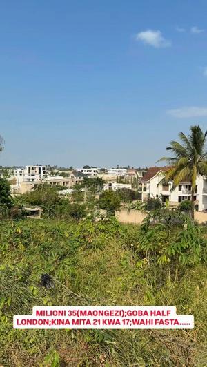 Kiwanja kinauzwa Goba Half London, Dar Es Salaam sqm 357 Kiwanja kinauzwa Goba Half London, Dar Es Salaam sqm 357