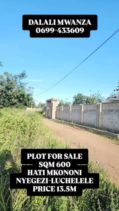 Plot for sale in Nyegezi, Mwanza