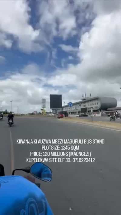 Residential Plot for Sale in Mbezi Magufuli Bus Stand, Dar Es Salaam (1245 sqm)