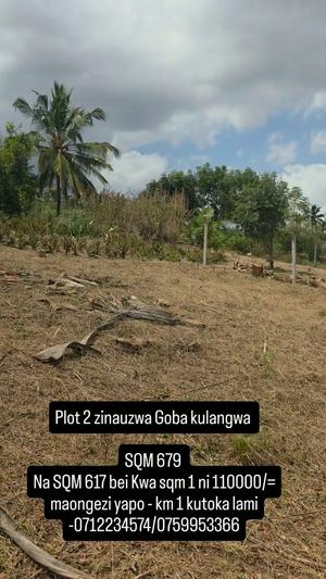 Kiwanja kinauzwa Goba Kulangwa, Dar Es Salaam (679 sqm) Kiwanja kinauzwa Goba Kulangwa, Dar Es Salaam (679 sqm)