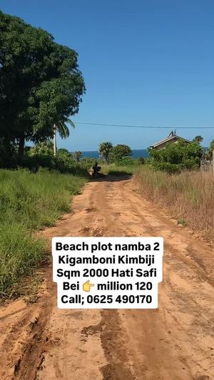 Beach Plot for Sale in Kimbiji, Dar Es Salaam (2000 sqm)