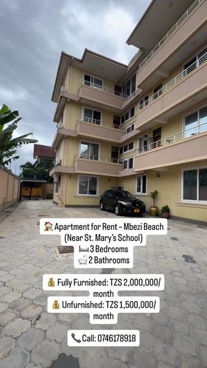 Apartment ya vyumba vitatu inapangishwa Mbezi Beach, Dar Es Salaam Apartment ya vyumba vitatu inapangishwa Mbezi Beach, Dar Es Salaam
