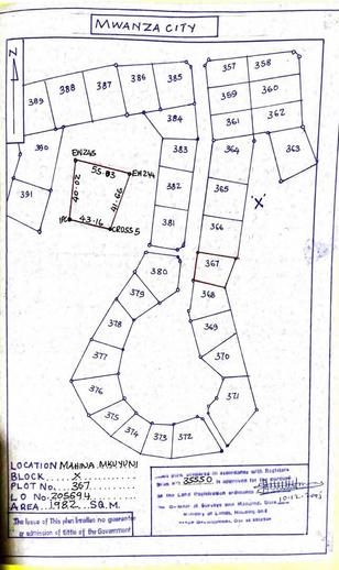 Kiwanja kinauzwa Mahina, Mwanza (1982 sqm) Kiwanja kinauzwa Mahina, Mwanza (1982 sqm)