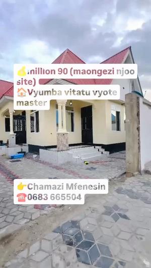 Nyumba ya vyumba vitatu inauzwa Chamazi Mfenesin, Dar Es Salaam