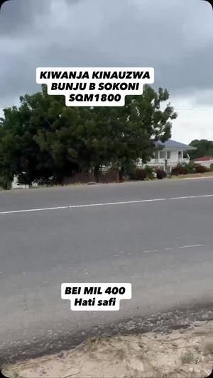 Residential Plot for Sale in Bunju B Sokoni, Dar Es Salaam (1800 sqm)