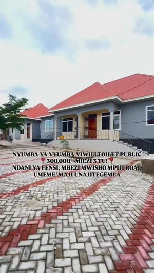 Nyumba ya vyumba viwili inapangishwa Mbezi Mwisho, Dar Es Salaam