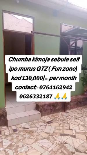 Nyumba ya chumba kimoja inapangishwa Kasulu, Kigoma