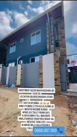 Apartment ya vyumba viwili inapangishwa Ubungo Riverside Makoka, Dar Es Salaam