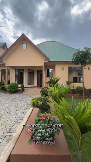 Apartment ya vyumba viwili inapangishwa Goba Mageti, Dar Es Salaam