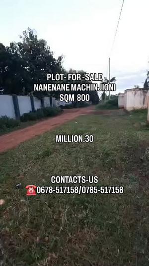 Kiwanja kinauzwa Nanenane, Machinjioni, Kigoma (800 sqm)