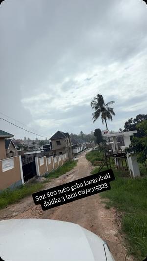 Kiwanja kinauzwa Goba Kwarobati, Dar Es Salaam (800 sqm) Kiwanja kinauzwa Goba Kwarobati, Dar Es Salaam (800 sqm)