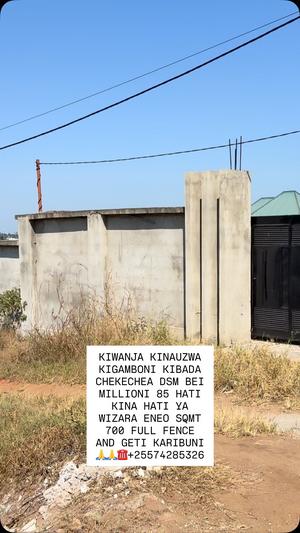 Plot for sale in Kibada Chekechea, Dar Es Salaam sqm 700 Plot for sale in Kibada Chekechea, Dar Es Salaam sqm 700