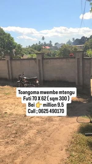 Plot for sale in Toangoma Mwembe Mtengu, Dar Es Salaam sqm 300 Plot for sale in Toangoma Mwembe Mtengu, Dar Es Salaam sqm 300