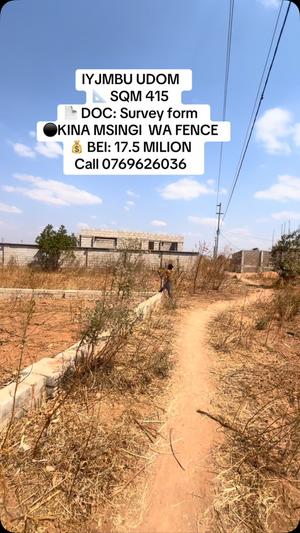 Kiwanja kinauzwa Udom, Dodoma (415 sqm) Kiwanja kinauzwa Udom, Dodoma (415 sqm)