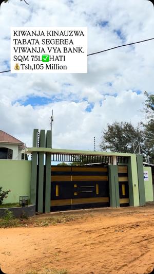Kiwanja kinauzwa Tabata Segerea, Dar Es Salaam (751 sqm) Kiwanja kinauzwa Tabata Segerea, Dar Es Salaam (751 sqm)